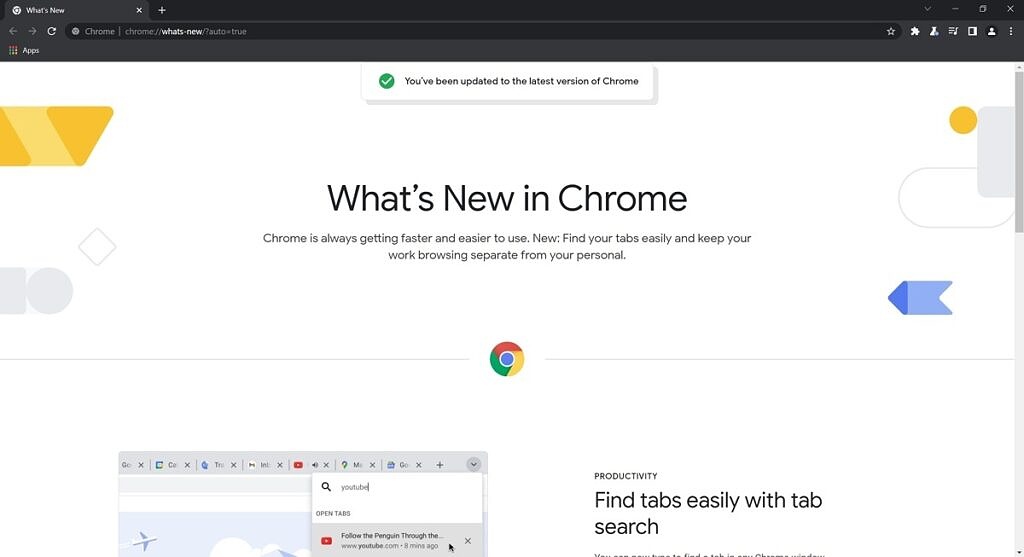 Google Chrome update offers new feature checkout