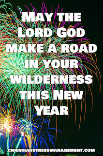 Christian New Year Wishes May the Lord God make rivers in your desert this New Year (Isaiah 43:19)