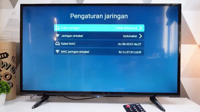 Harga dan Cara Setting TV Weyon 40 inchi WY-S40 Cara menghubungkan TV Weyon ke Internet