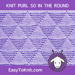 Triangles Knit Purl, easy to knit in the round