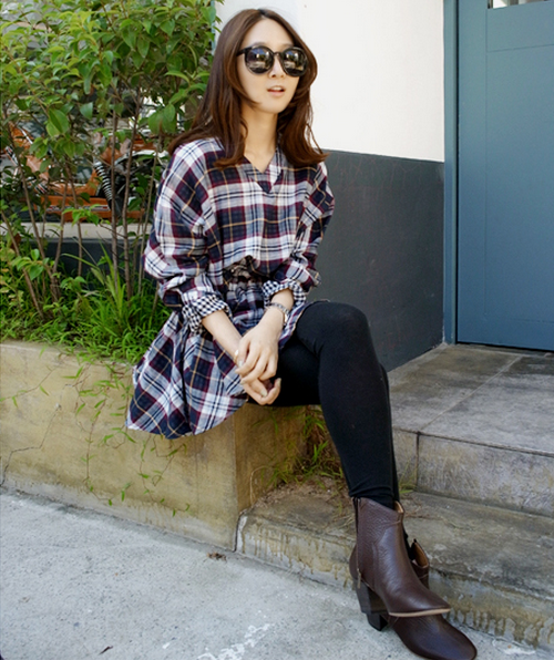 Plaid Print Dress