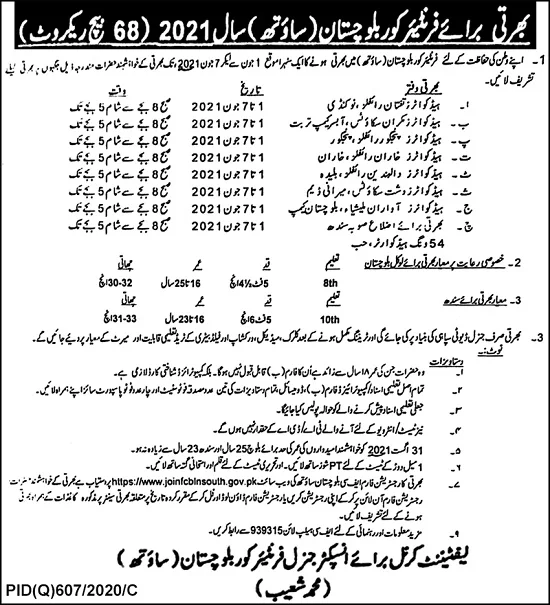 frontier-corps-fc-south-balochistan-jobs-2021