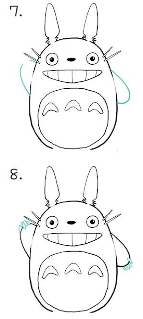 Como dibujar a Totoro 