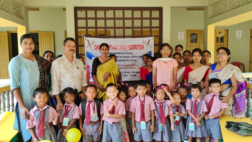 Interactive Session by Bongaigaon Police on Child Rights & Child Protection at Bodhibriksha Pre-School