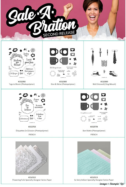 Craft with Beth: Stampin' Up! Sale-A-Bration 2nd Release Graphic product chart 2020 SAB promotion