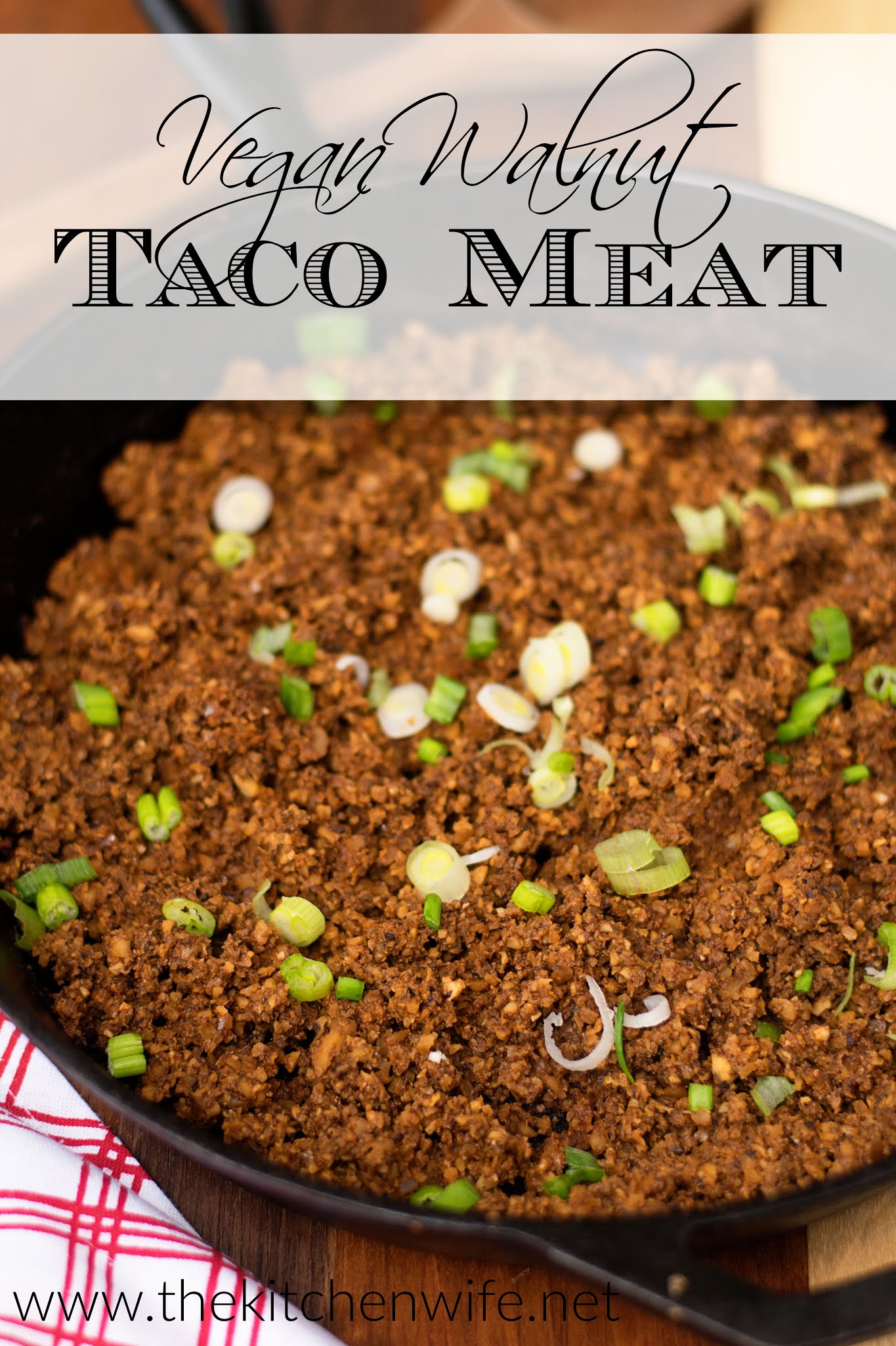 Walnut Taco Meat Recipe Vegan