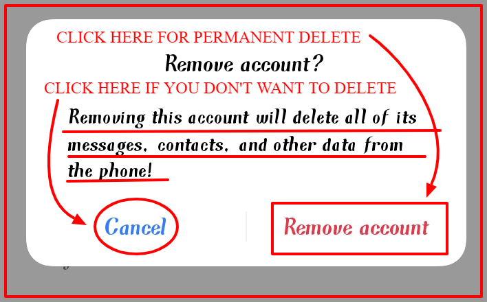 How to delete a google account