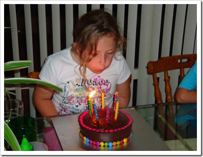 blowing candles