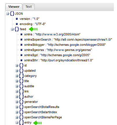 blogspot json feed api