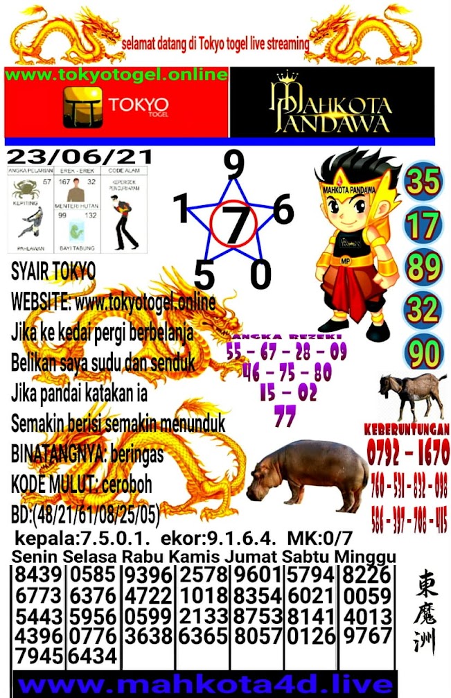 Prediksi Tokyo - Tokyo Pools - Toge TYO Hari ini