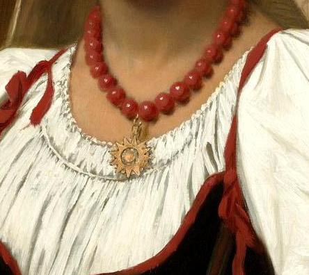 "The Neapolitan Girl", 1879 - by Hugues Merle (1823–1881)
