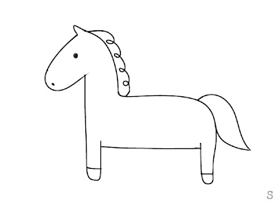 馬 可愛い イラスト 105365-馬 可愛い イラスト 簡単
