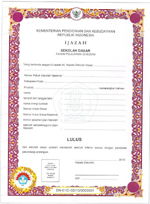 Juknis Penulisan Ijazah 2019