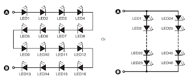 220V AC Ultra Bright LEDs lamp Circuit