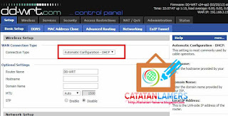 Cara Setting TP-Link WR740N DD-WRT Mode Client Router (Repeater) untuk Client Hotspot