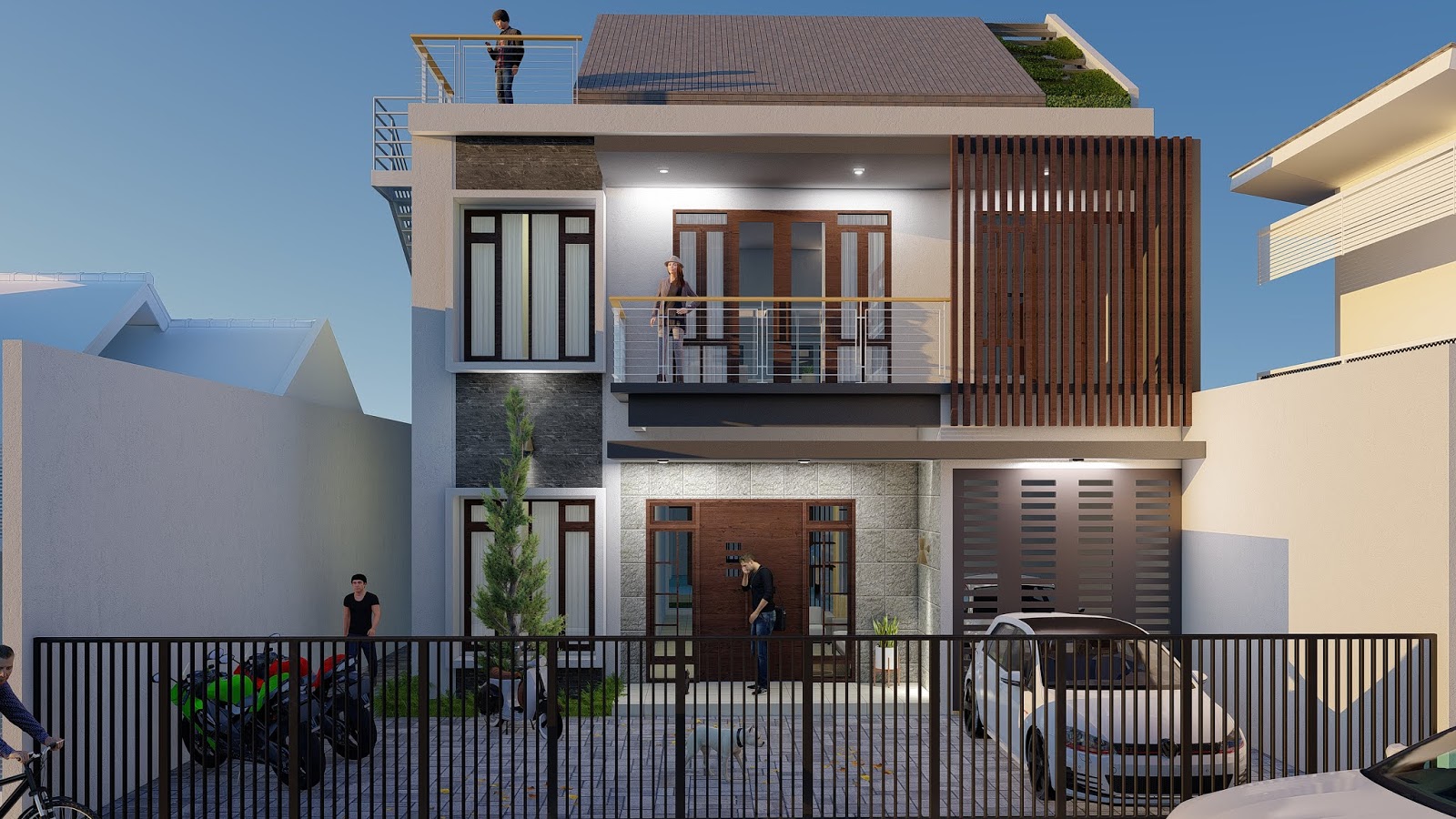 700 Gambar Rumah Minimalis 2 Lantai Rooftop Gratis Gambar Rumah