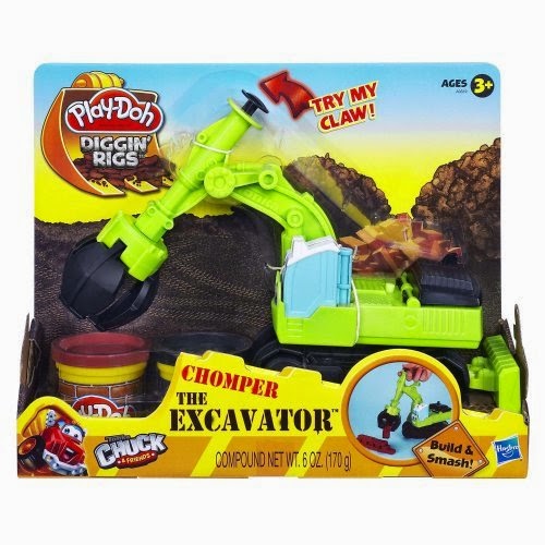 Play-Doh Diggin' Rigs Tonka Chuck and Friends Chomper The Excavator Playset Kid/Child