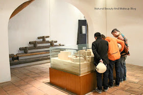 Artifacts viewing by tourists at Casa Do Mandarim or Mandarin's House. UNESCO world heritage site and forms a part of Historic Centre Of Macao
