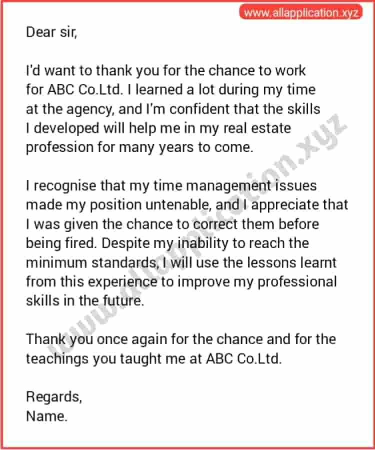 [4 Samples] Letter To Boss After Being Fired