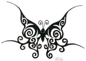 Tribal Butterfly Tattoo Designs-15