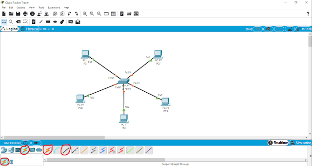 Cara Membuat Topologi Star di Cisco Packet Tracer