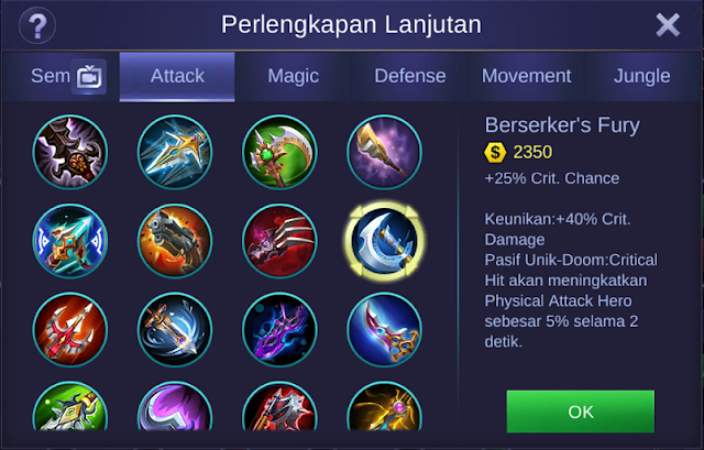 2 Build Item Aldous Mobile Legends Paling Sakit Minta Ampun dan Terbaru 2019