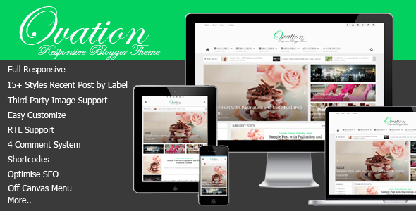 Ovation – Premium News/Magazine Responsive Blogger/Blogspot Template