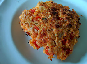 Quinoa, Chickpea and Red Pepper Patties by tinsnips & scissors