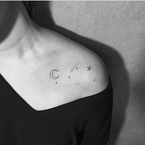 tatuagens femininas para os ombros