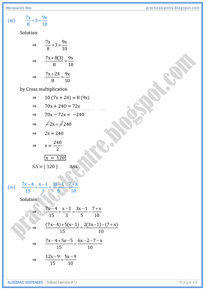 algebraic-sentences-exercise-1-1-mathematics-10th