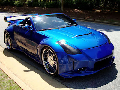 Modified Nissan 350z Blue