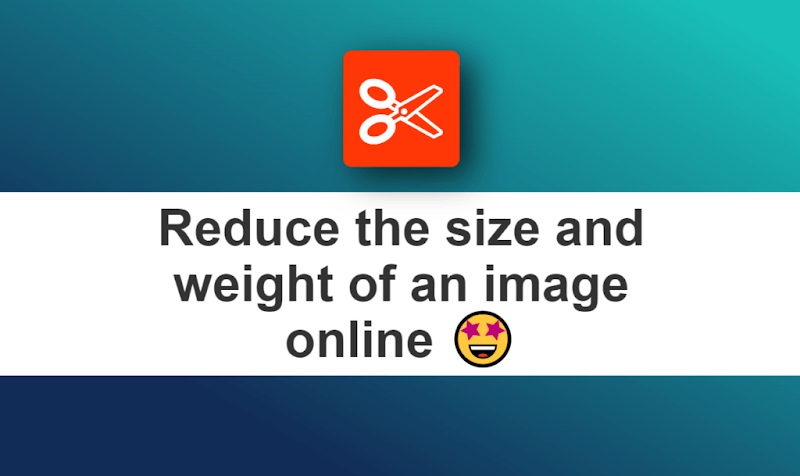 Reduce the size and weight of an image online