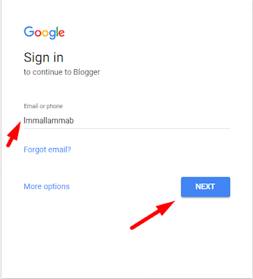 Blogger Login Google Account