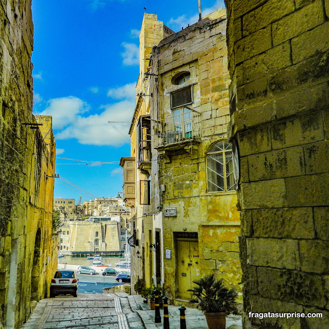 Rua de Birgù em Malta
