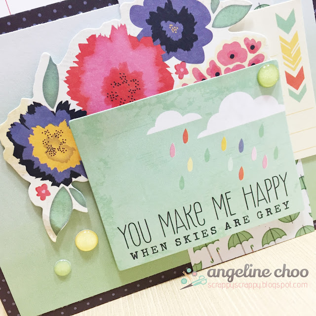 ScrappyScrappy: You make me happy when skies are grey #scrappyscrappy #dearlizzy #card