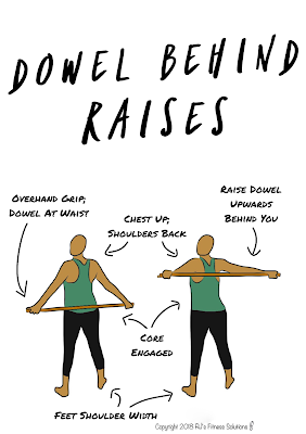 Dowel Shoulder Strengthening Behind Raises