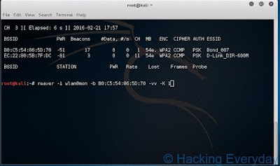 REAVER : Hack Wifi WPA2-PSK dengan Linux command