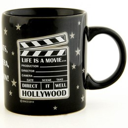 HOLLYWOOD BLACK 11oz CLAPPER MUG