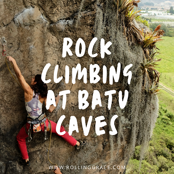 rock climbing at batu caves