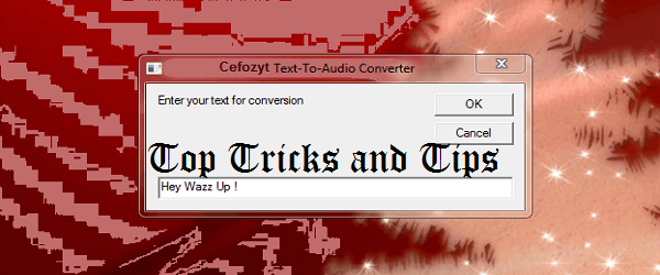 Convert Text into Audio