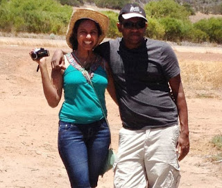 Chamari Liyanage is accused of killing her husband Dinendra Athukorala (pictured together) with a mallet while he slept 