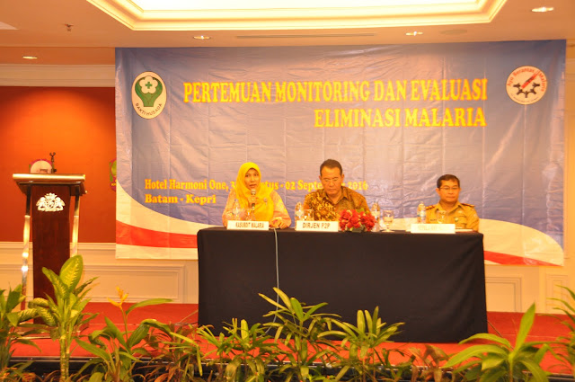 pertemuan monitoring dan evaluasi monev eliminasi malaria indonesia