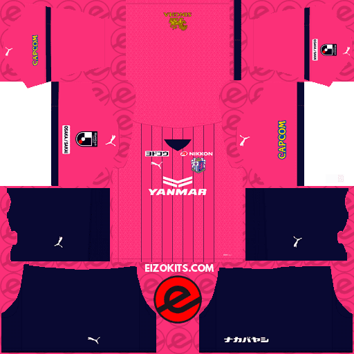 Cerezo Osaka DLS Kits 2023-2024 Puma - Dream League Soccer Kits 2019 (Home)