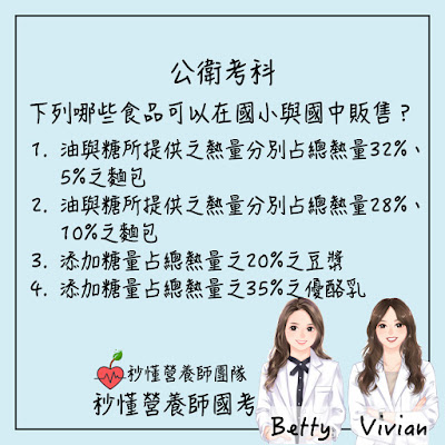 台灣營養師Vivian【法規懶人包】校園飲品及點心販售範圍-國中與國小福利社可以賣哪些飲品及點心？(含例題)