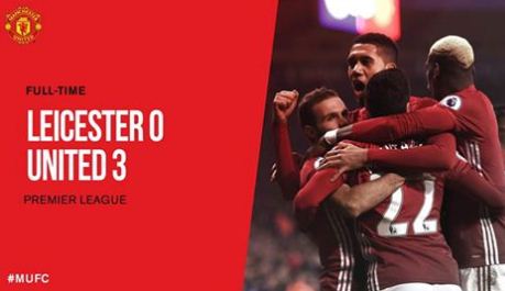 Video Cuplikan Gol Manchester United vs Leicester City 3-0