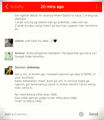 Tidak terima suami di kritik, Istri ngamuk ke temannya di Path