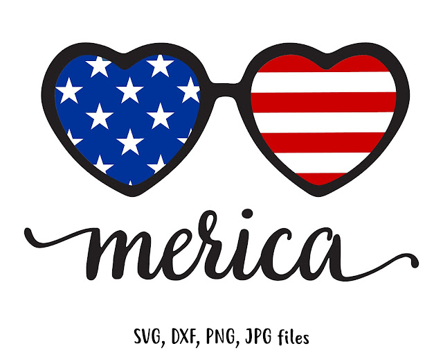Download Fourth Of July Sunglasses Svg For Cameo Cut Machine