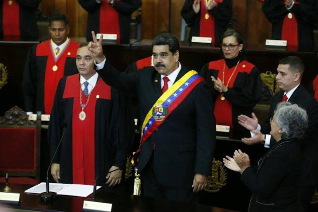 Al asumir su segundo mandato como Presidente de Venezuela, Nicolás Maduro exclamó en su discurso: ¡Viva México!