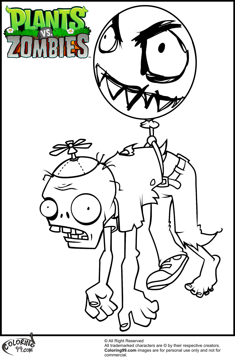 Download plants-vs-zombies-baloon-zombie-coloring-pages.jpg (980 ...