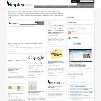 free Simplex Column blogger template for news blog template